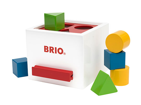 BRIO（ブリオ）形合わせボックス（白）