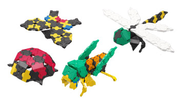 立体ブロックLaQで作った昆虫たち