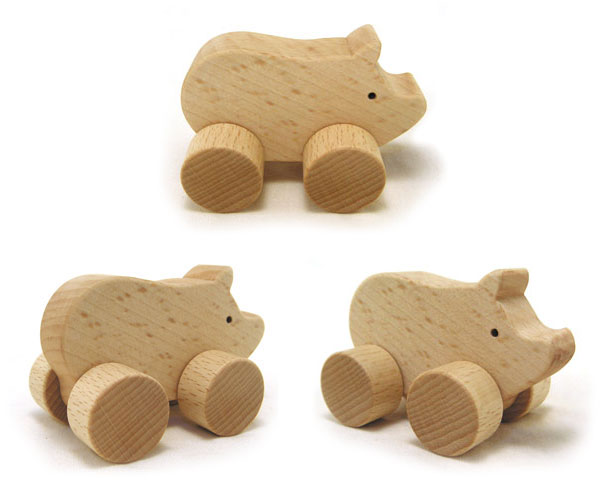 SayWoodwork（セイウッドワーク）アニマルカー Pig