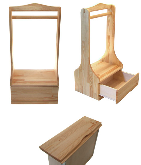 SayWoodwork（セイウッドワーク）子供家具ハンガーラックHR-1