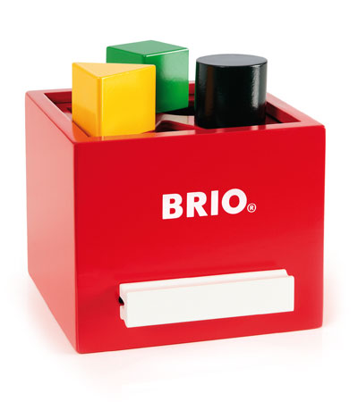 BRIO（ブリオ）形合わせボックス(レッド) 