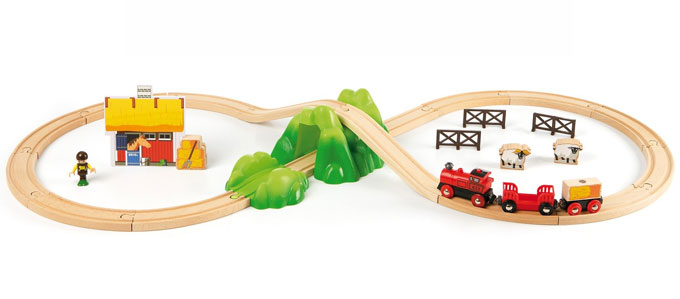 BRIO（ブリオ）バッテリーパワー機関車ファームレールセット