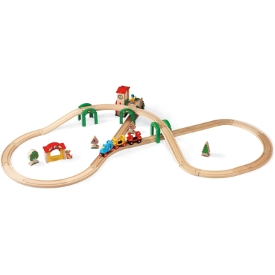 BRIO（ブリオ）木製レール基本セット ステーション