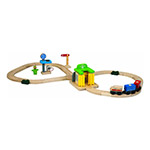 PLANTOYS（プラントイ） 8の字レールセット　洗車台付