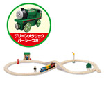 きかんしゃトーマス（ラーニングカーブ） コンダクター付ベーシックセット グリーンメタリックパーシー付